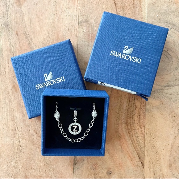 Swarovski Chain Bracelet with Chain - Picture 1 of 7